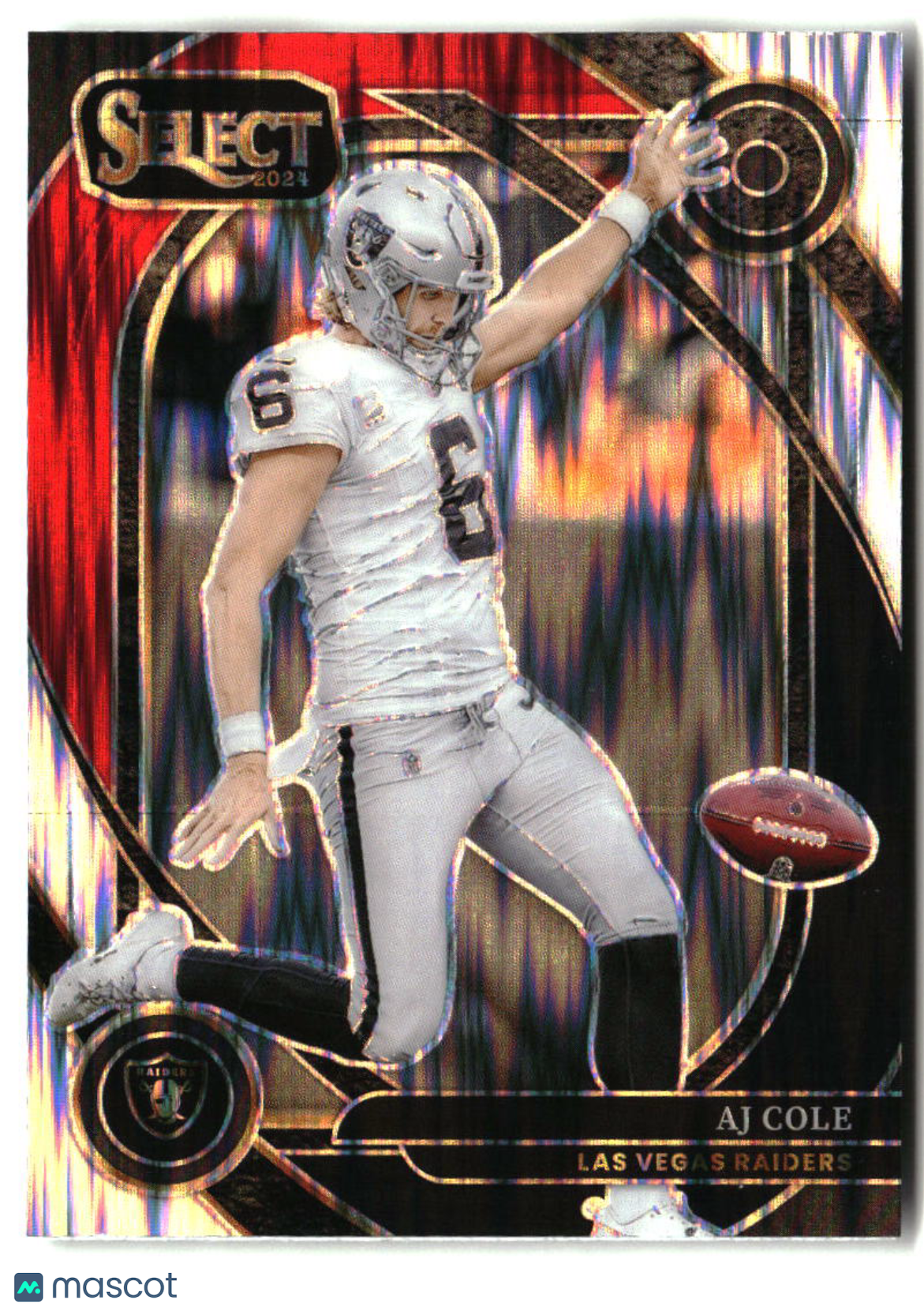AJ Cole 2024 Panini Select Black & Red Prizm Shock #203