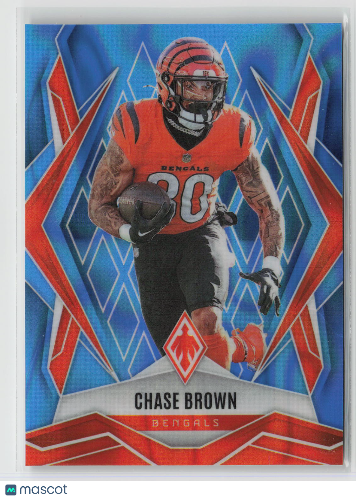 Chase Brown 2025 Panini Phoenix Light Blue Lava Prizm #92 #/325