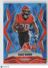 Chase Brown 2025 Panini Phoenix Light Blue Lava Prizm #92 #/325