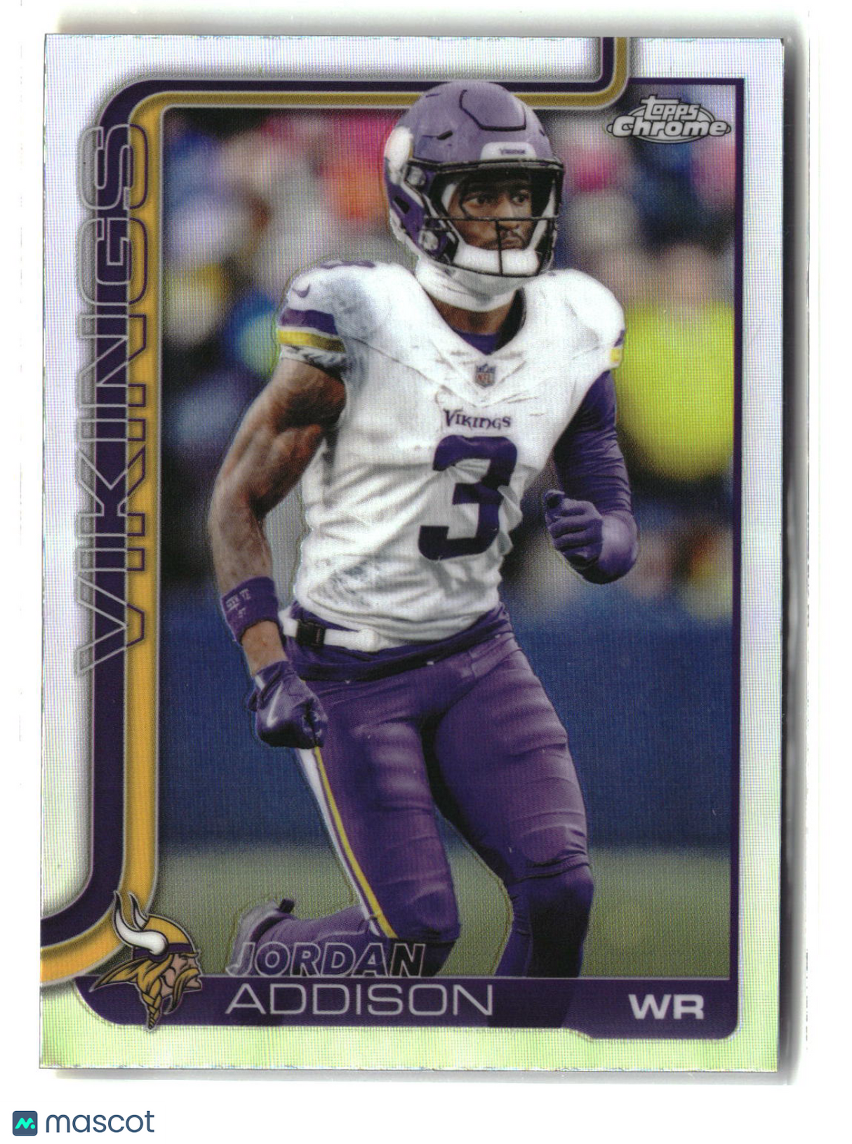 Jordan Addison 2025 Topps Chrome Refractor #202