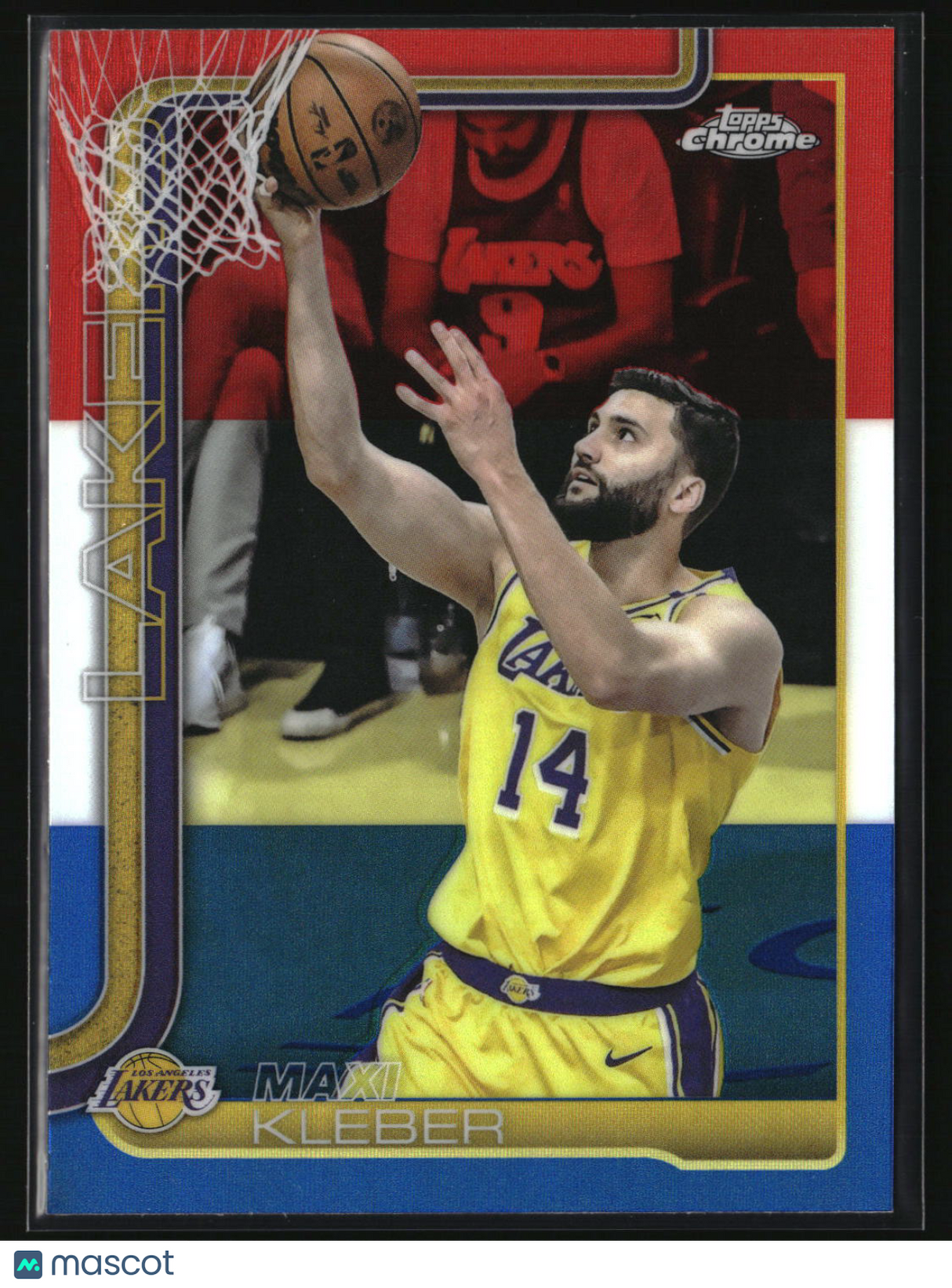 Maxi Kleber 2025-26 Topps Chrome Red White and Blue Refractor #157