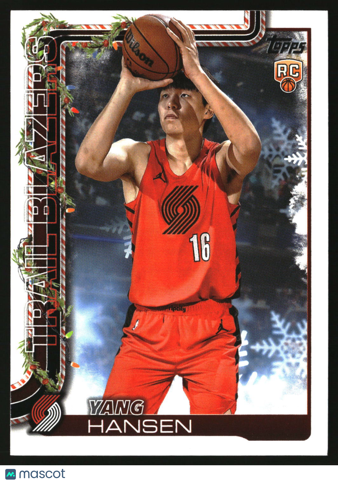 Yang Hansen 2025-26 Topps Holiday #H176