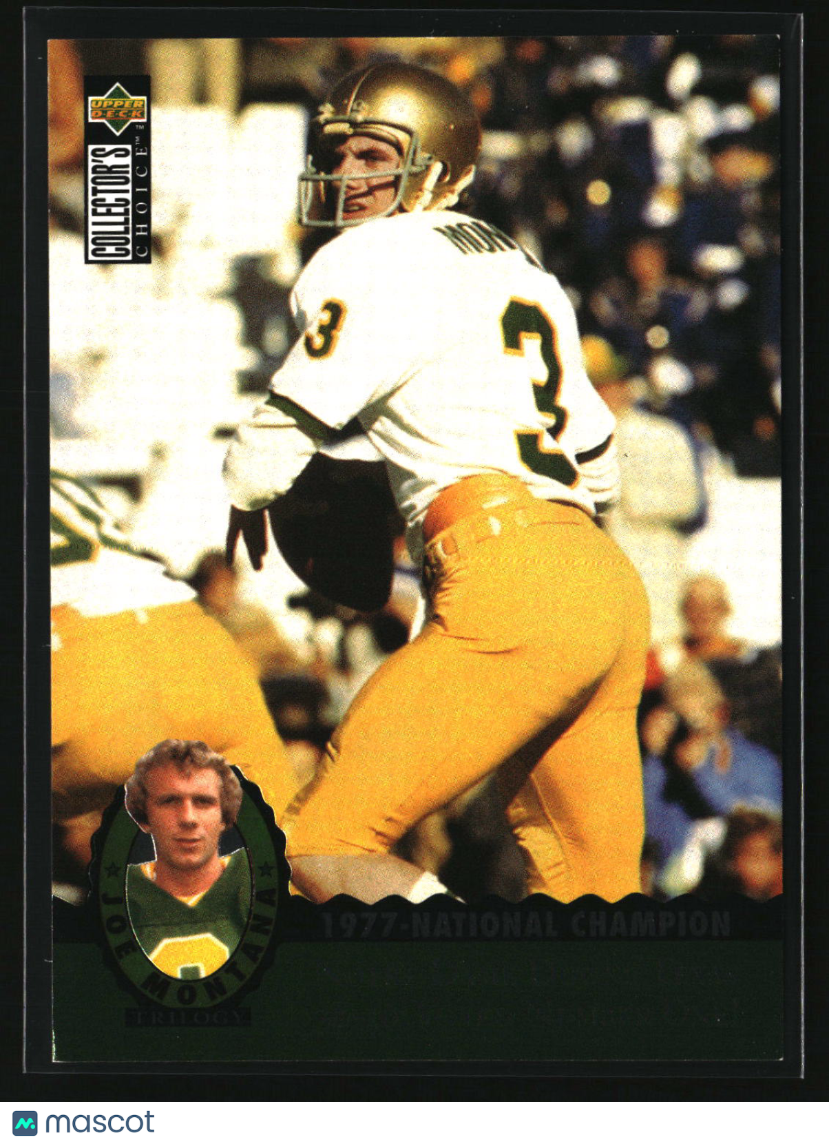 Joe Montana 1995 Collector's Choice Joe Montana Trilogy #MT1