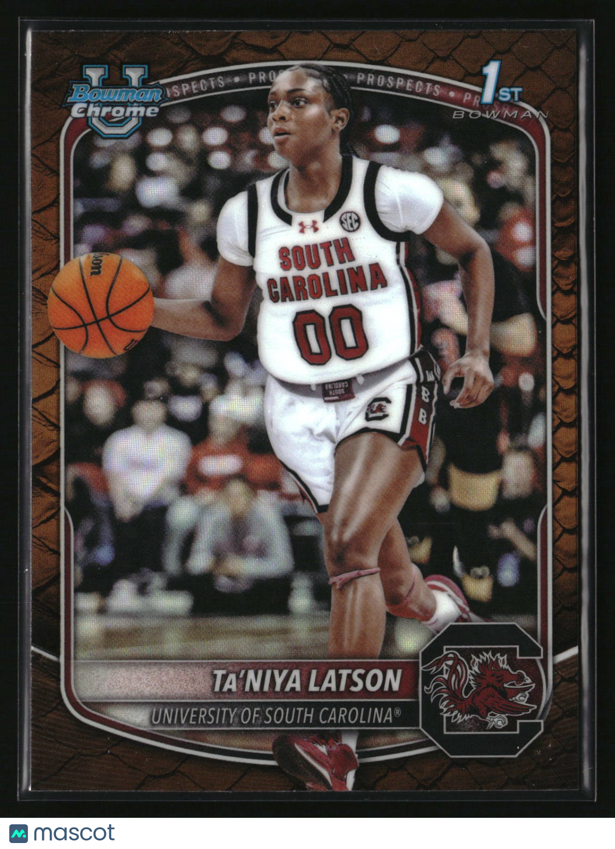Ta'Niya Latson 2025-26 Bowman Chrome Prospects Reptilian Refractor #BCP-86