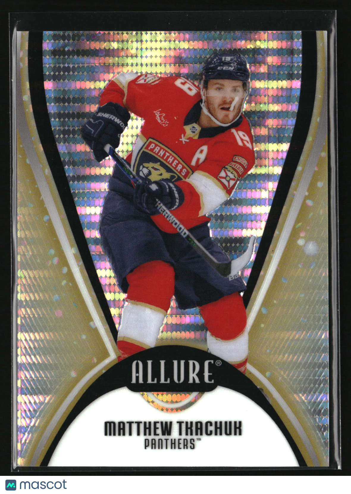 Matthew Tkachuk 2025-26 Upper Deck Allure Gold Glitter Bomb #77 #/199