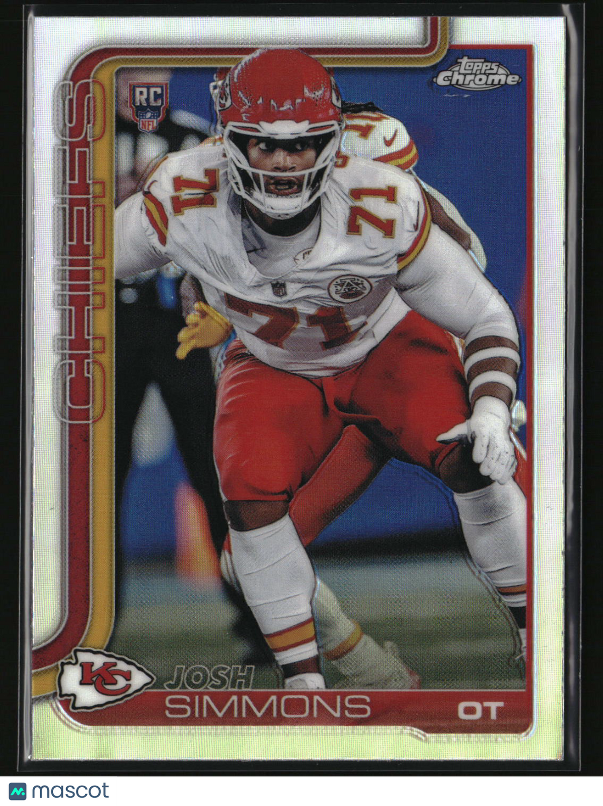 Josh Simmons 2025 Topps Chrome Refractor #304