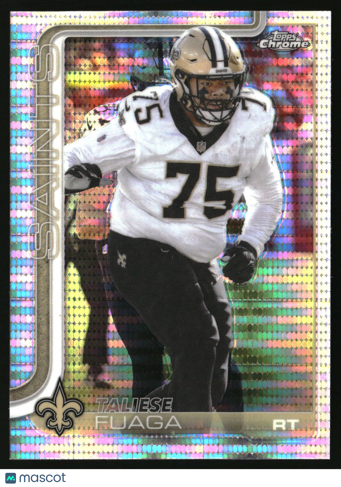 Taliese Fuaga 2025 Topps Chrome Pulsar Refractor #219