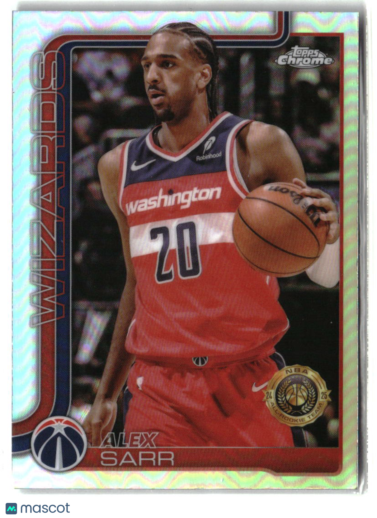 Alex Sarr 2025-26 Topps Chrome Refractor #218
