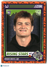 Drake Maye 2024 Score-A-Treat Rising Stars Orange Pumpkin #17