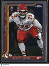 Josh Simmons 2025 Topps Chrome #304