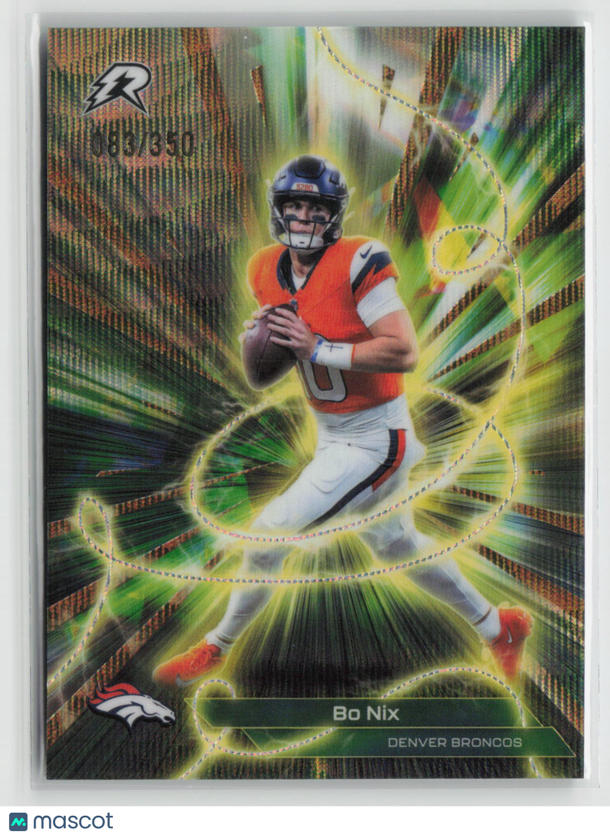 Bo Nix 2025 Topps Resurgence Conductors Bronze Surge Refractor #C-19