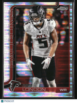 Drake London 2025 Topps Chrome Pulsar Refractor #12