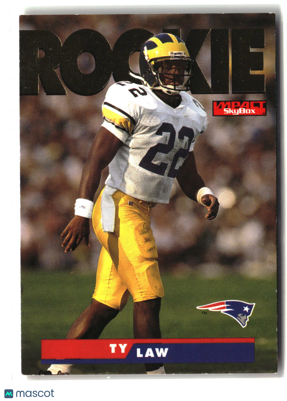 Ty Law 1995 SkyBox Impact #187