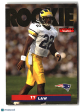 Ty Law 1995 SkyBox Impact #187