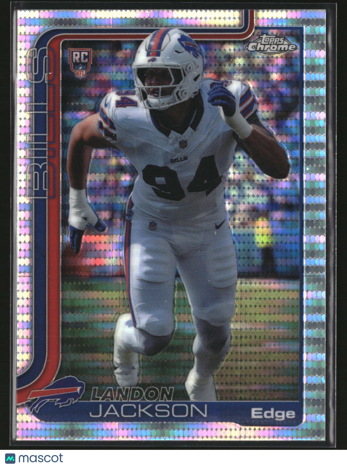 Landon Jackson 2025 Topps Chrome Football Pulsar Refractor #358