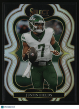 Justin Fields 2025 Panini Select Silver Prizm #375