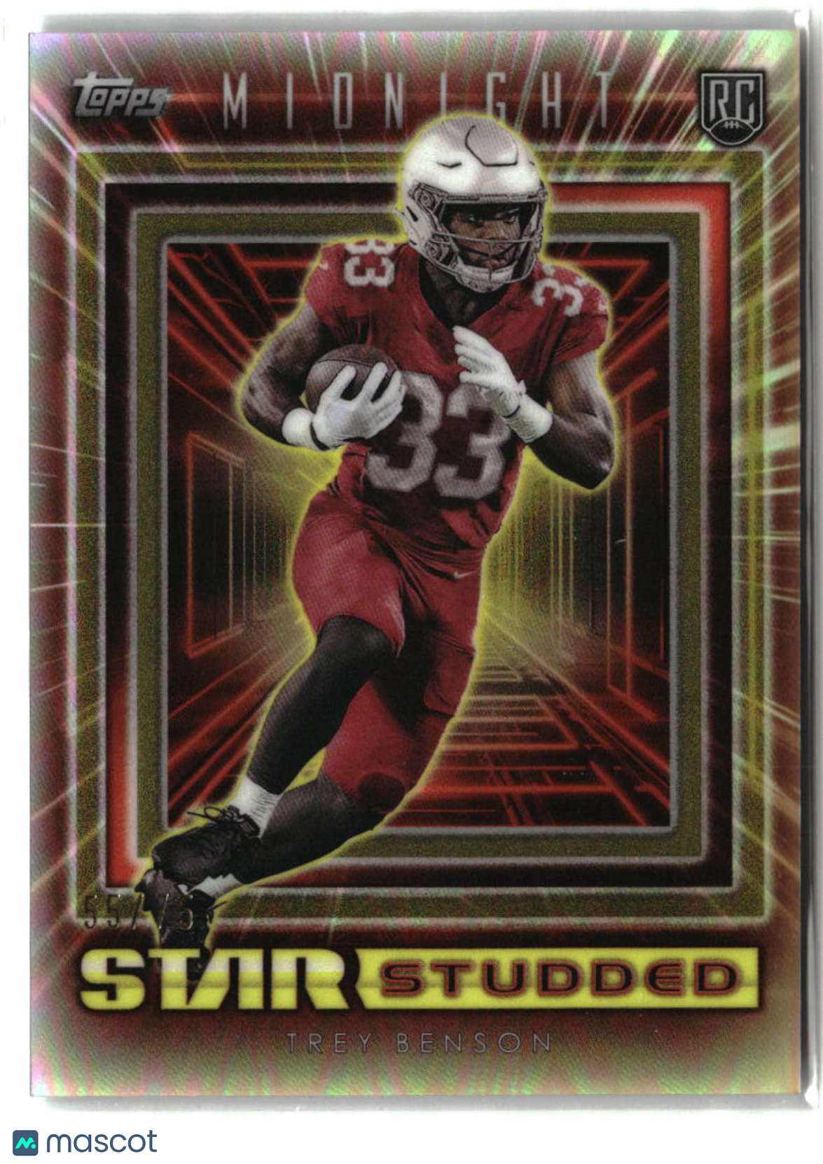 Trey Benson 2024 Topps Midnight Star Studded Dusk #SS-10 #/75