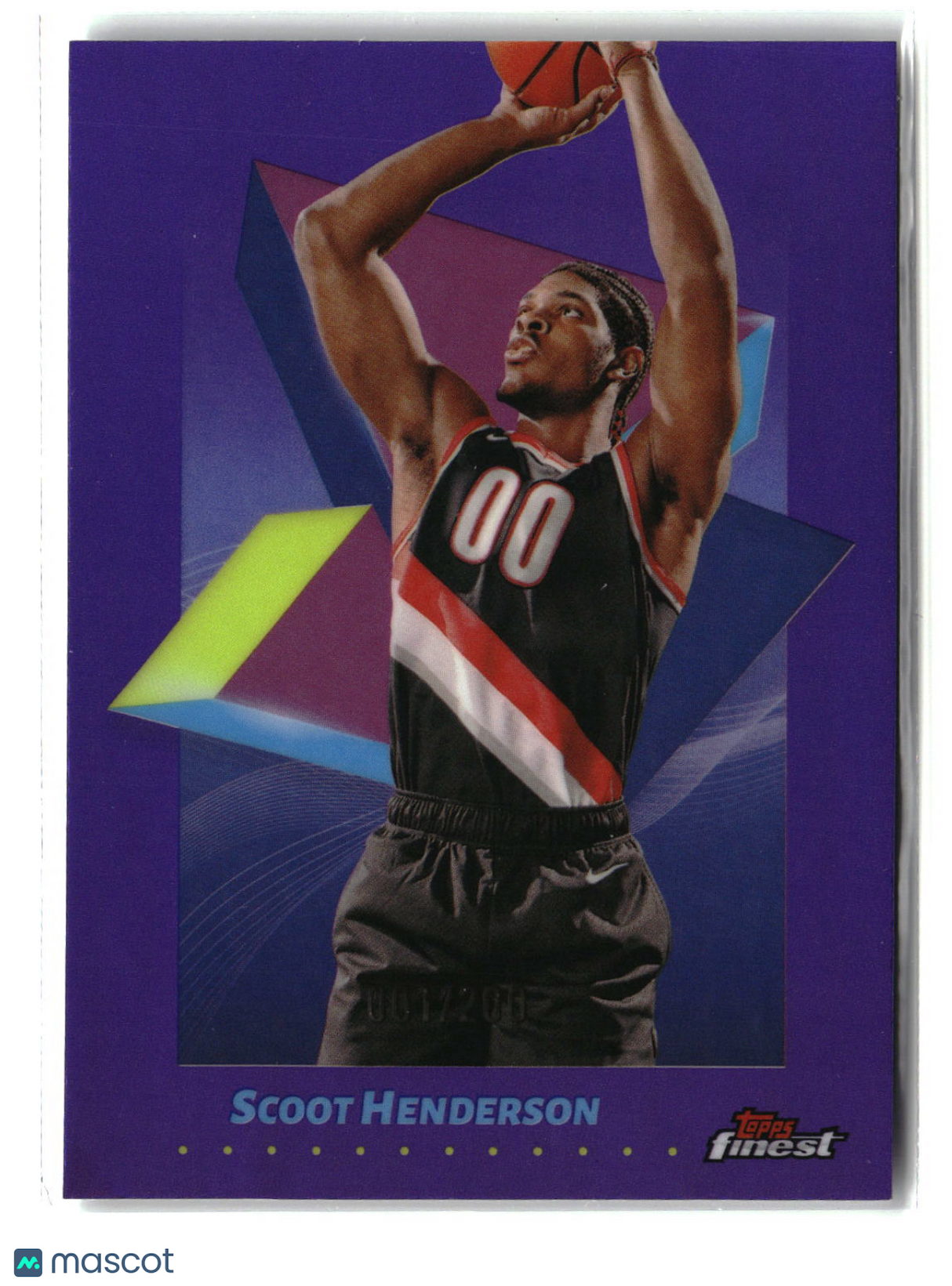 Scoot Henderson 2024-25 Finest Purple Refractor #77 #/200