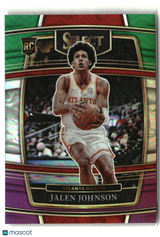 Jalen Johnson 2021-22 Panini Select Green White Purple Prizms #17