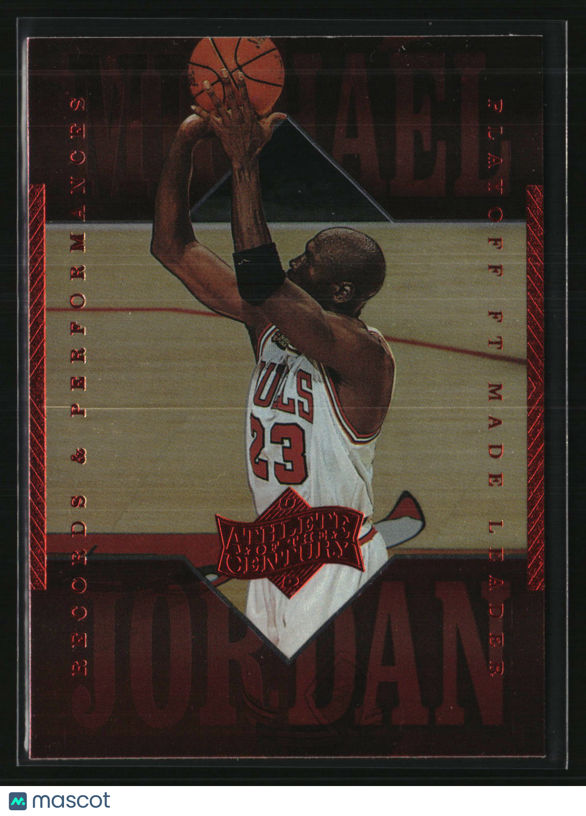Michael Jordan 1999 Upper Deck Michael Jordan Athlete of the Century #53