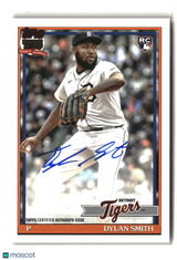 Dylan Smith 2026 Topps 1991 Topps Baseball 35th Anniversary Auto #91A-SMI
