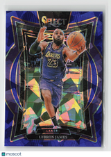 LeBron James 2024-25 Panini Select Blue Cracked Ice Prizm #54