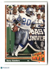 Barry Sanders 1991 Upper Deck #458