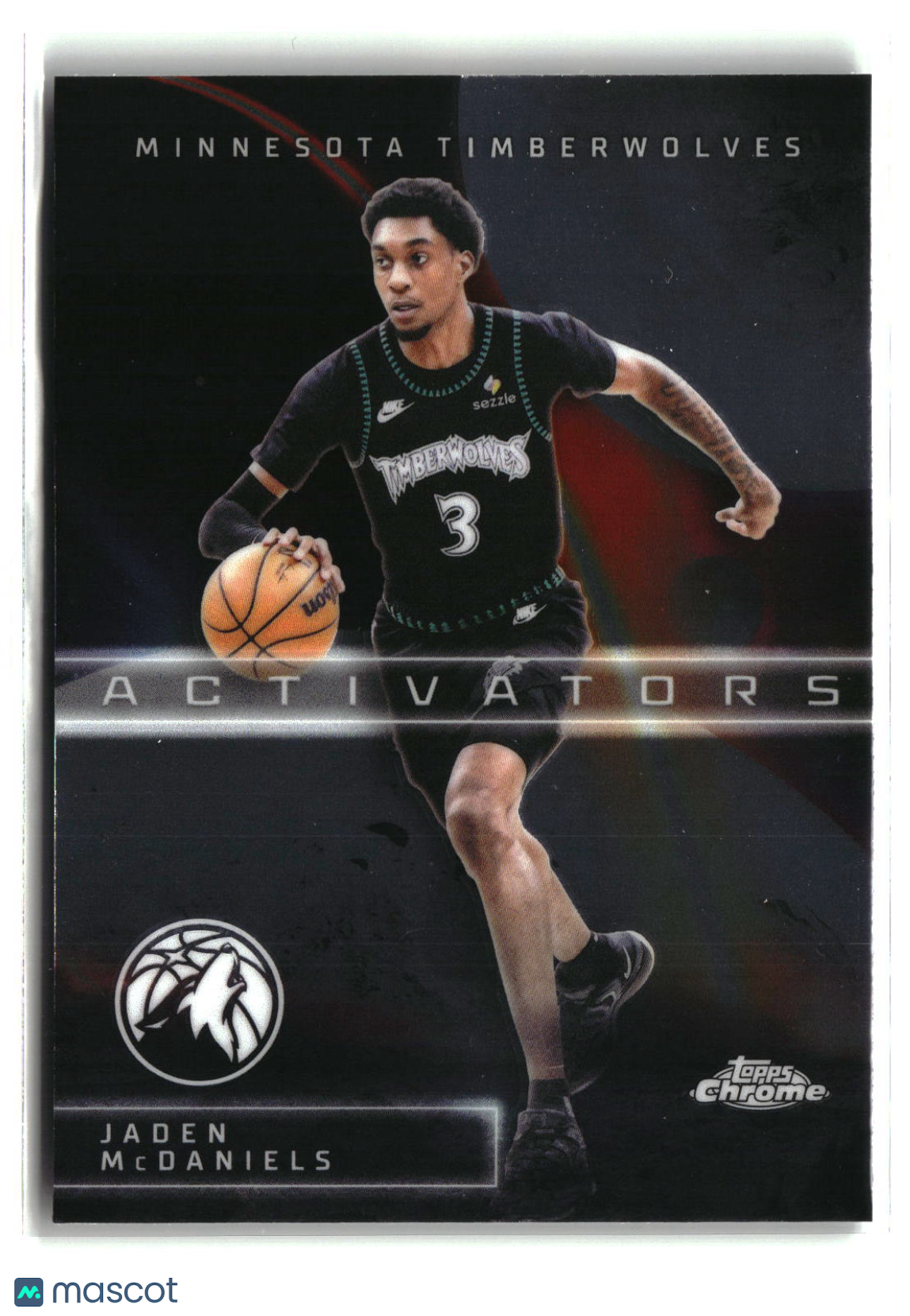 Jaden McDaniels 2025-26 Topps Chrome Update Activators #AC-19