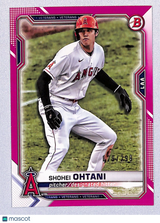 Shohei Ohtani 2021 Bowman Fuchsia #85 29/299