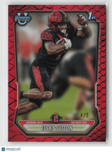 Lucky Sutton 2026 Bowman Chrome Prospects Red Reptilian Refractor #BCP-138 4/5