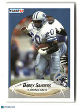Barry Sanders 1990 Fleer #284