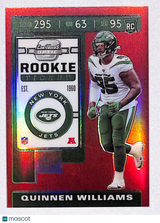 Quinnen Williams 2019 Panini Contenders Optic Red #91 #/199