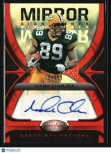Mark Chmura 2021 Panini Certified Mirror Signatures Orange #MS-MC #/35