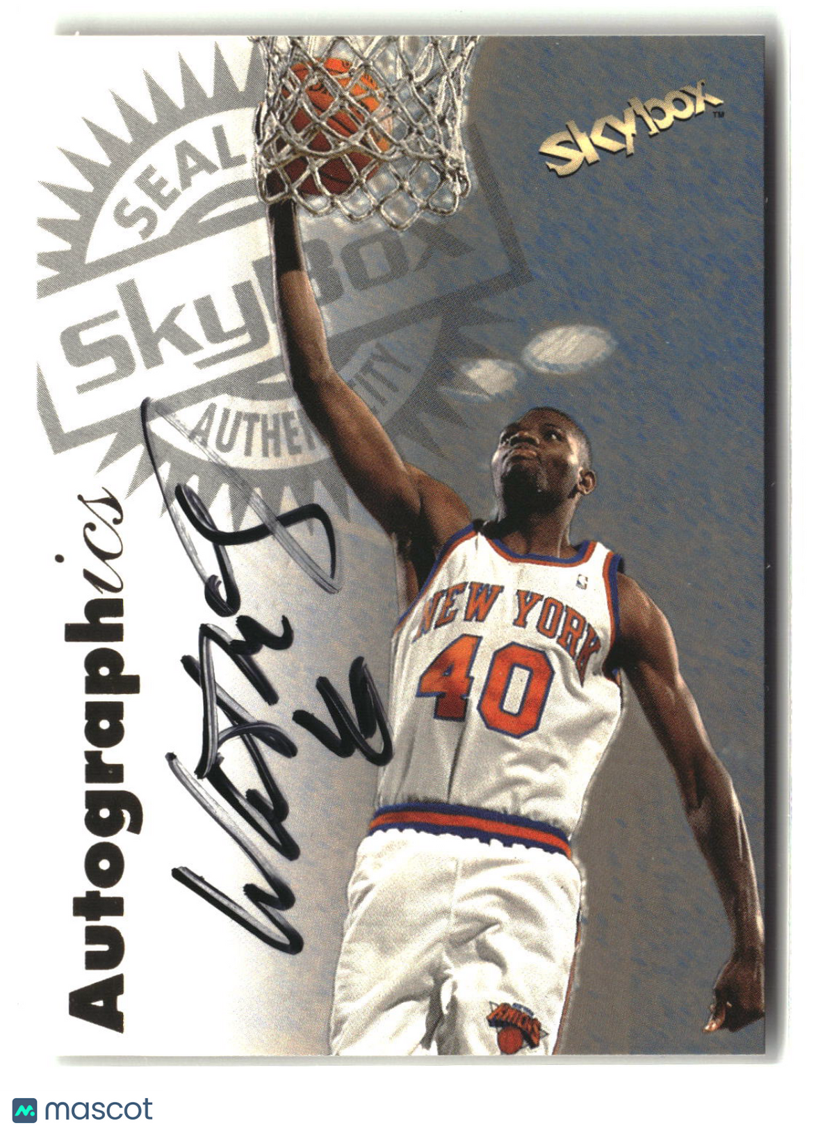 Walter McCarty 1997-98 SkyBox Premium Autographics #NNO