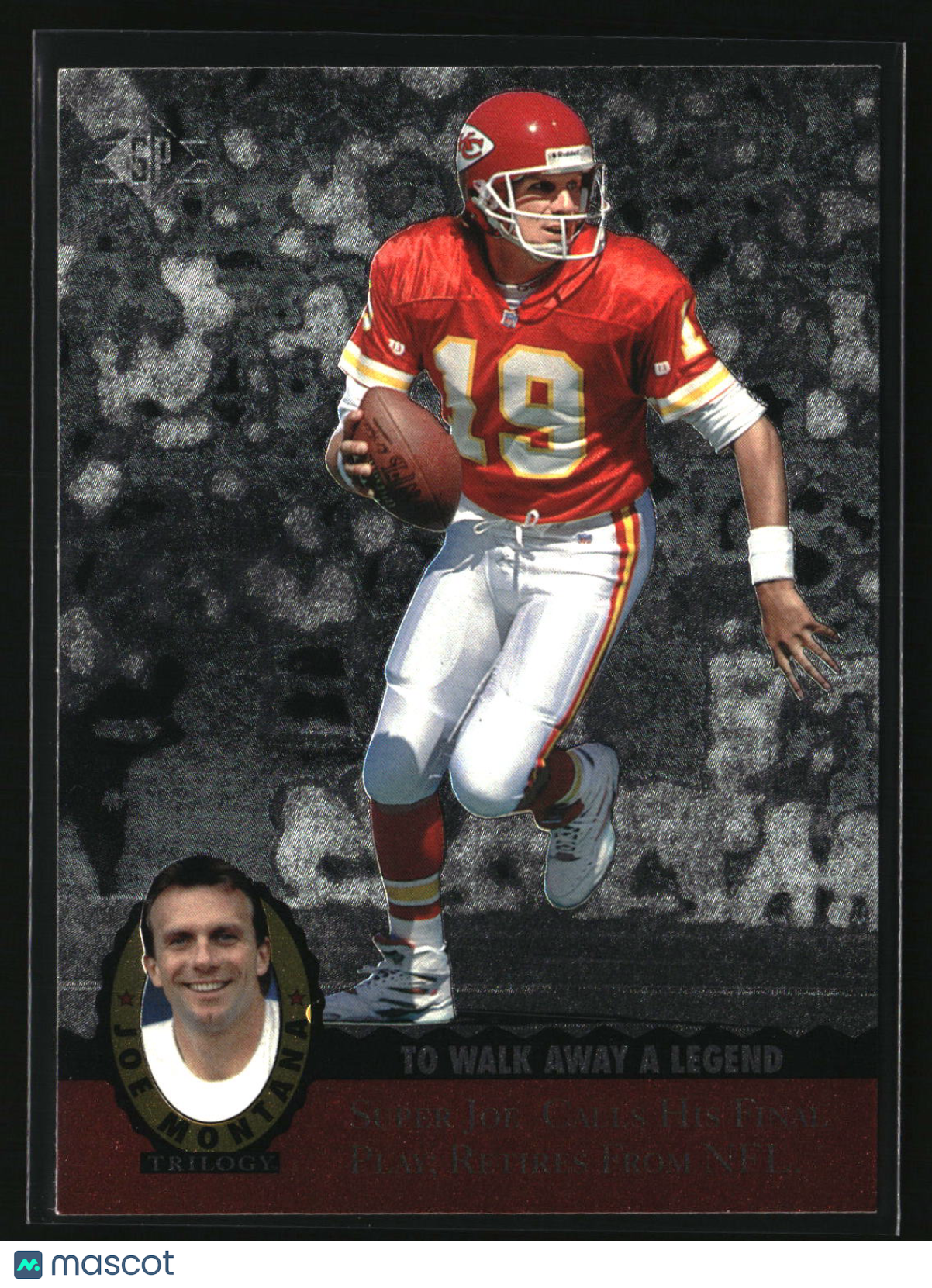 Joe Montana 1995 SP Joe Montana Trilogy #MT20