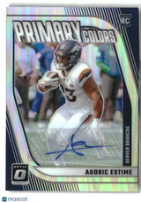 Audric Estime 2024 Donruss Optic Rookie Primary Colors Autographs #12 #/99