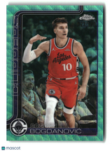 Bogdan Bogdanović 2025-26 Topps Chrome Update Aqua Wave Refractor #92 #/199