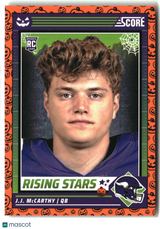 J.J. McCarthy 2024 Score-A-Treat Rising Stars Orange Pumpkin #19