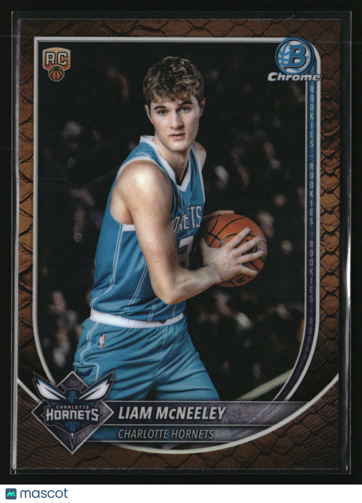 Liam McNeeley 2025-26 Bowman Chrome Reptilian Refractor #BCV-29