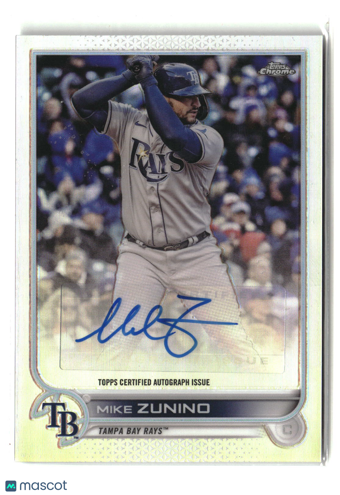 Mike Zunino 2022 Topps Chrome Update Autographs #AC-MZ