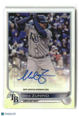 Mike Zunino 2022 Topps Chrome Update Autographs #AC-MZ