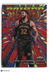 Karl-Anthony Towns 2025-26 Topps Chrome Update Power Players #PP-7