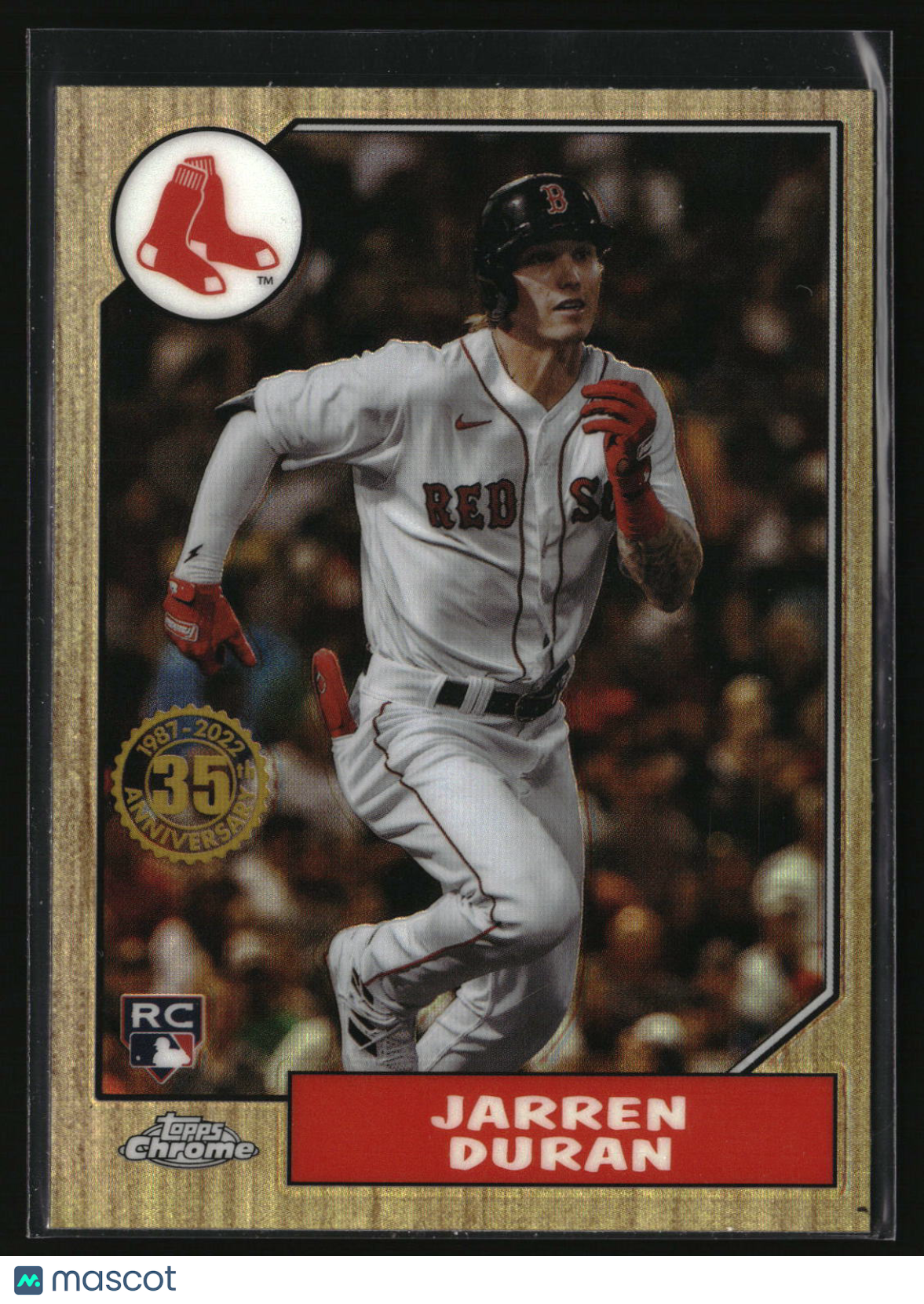 Jarren Duran 2022 Topps Chrome 1987 Topps Baseball 35th Anniversary #87BC-19
