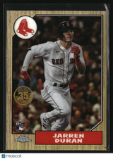 Jarren Duran 2022 Topps Chrome 1987 Topps Baseball 35th Anniversary #87BC-19
