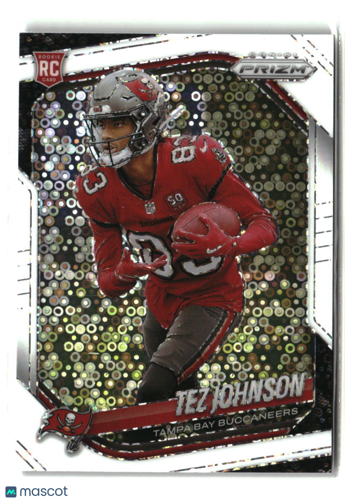 Tez Johnson 2025 Panini Prizm White Disco #381