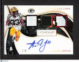 Aaron Jones 2020 Immaculate Players Collection Autographs Gold #PC-AJ #/5