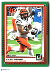 Chase Brown 2025 Donruss Press Proofs Green #294