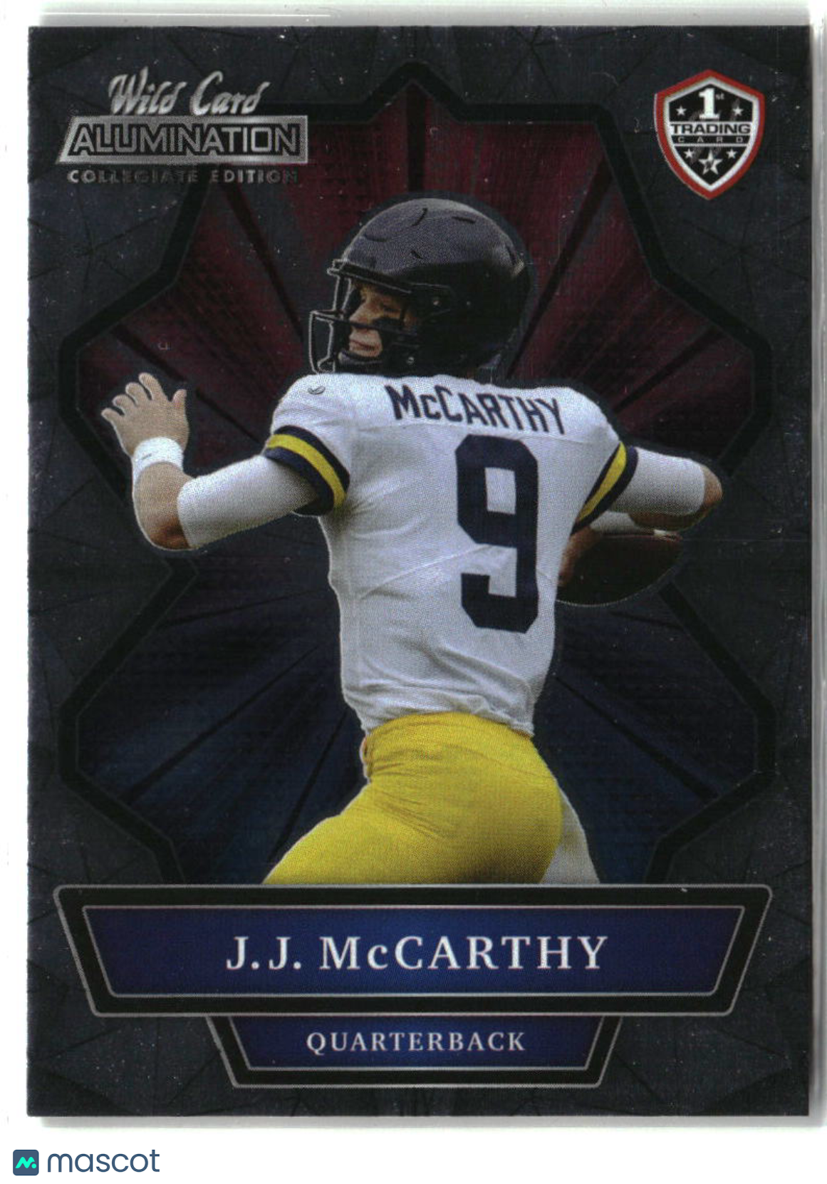 J.J. McCarthy 2021 Wild Card Alumination NIL #ANBC-1