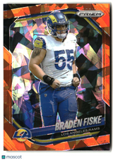 Braden Fiske 2025 Panini Prizm Orange Ice #144