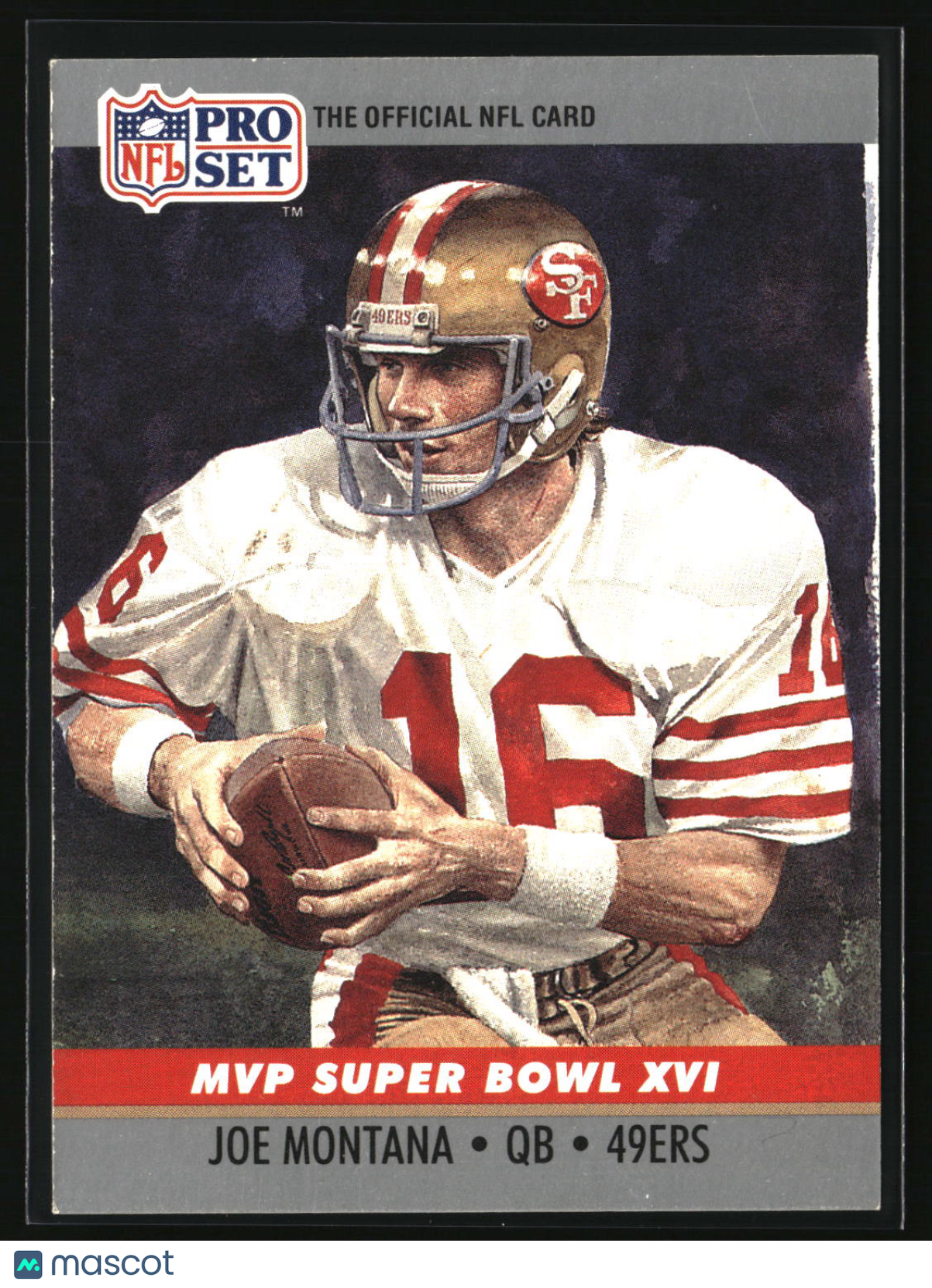 Joe Montana 1990 Pro Set Super Bowl MVP Collectibles #16